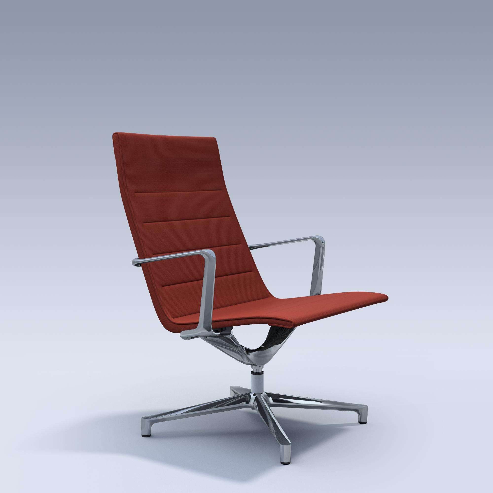 Loungestoel Valea VAK 608 Aluminium verchroomd. Step 358 | www.bureaustoel.nl