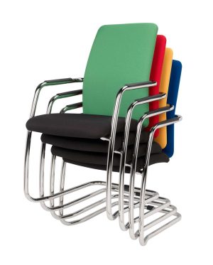 Beta vergaderstoel model Ede. Stapelbaar | www.bureaustoel.nl