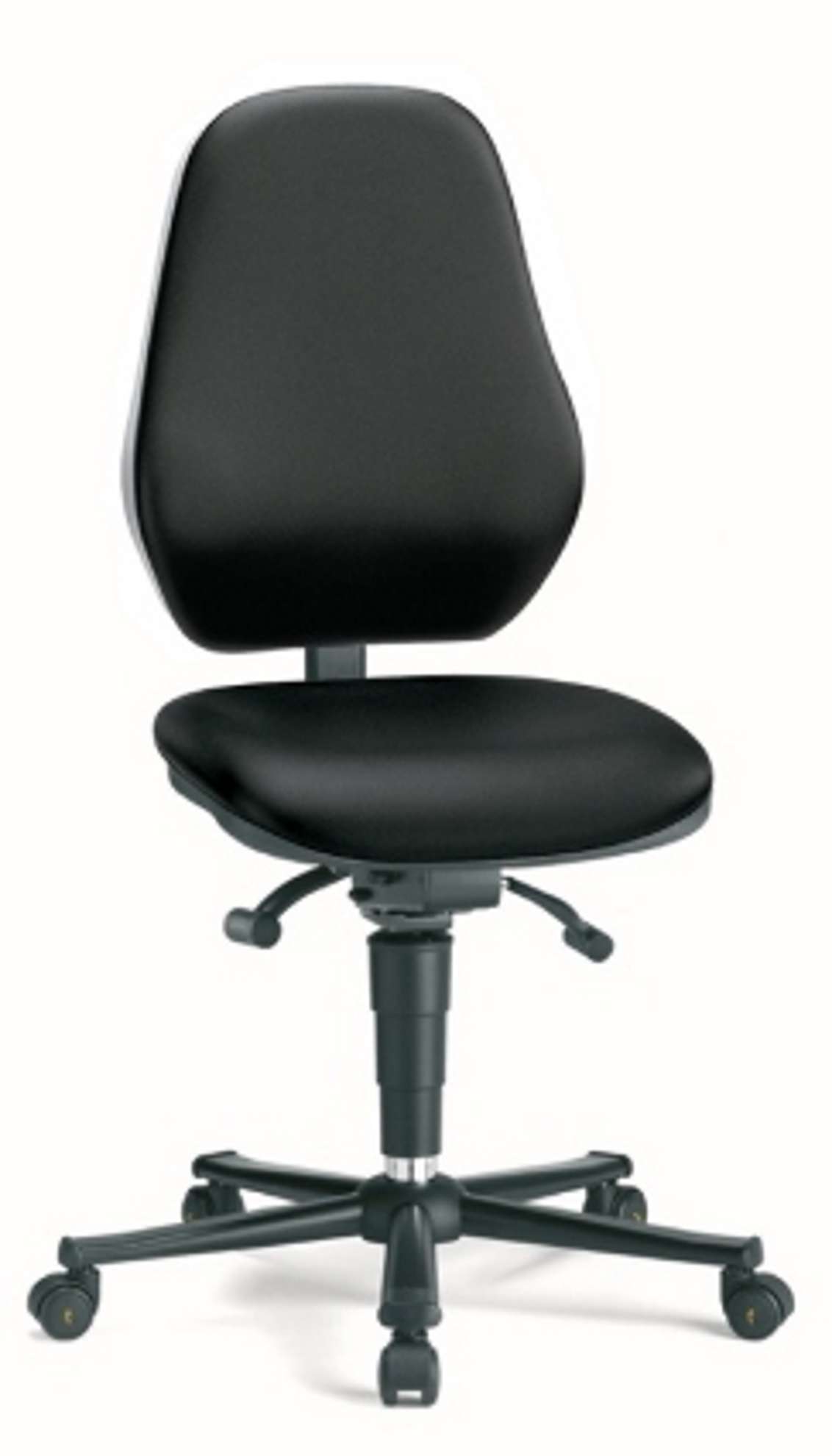 Bimos werkstoel ESD Basic 9155E-ESD 2571 zwart Skai | www.bureaustoel.nl