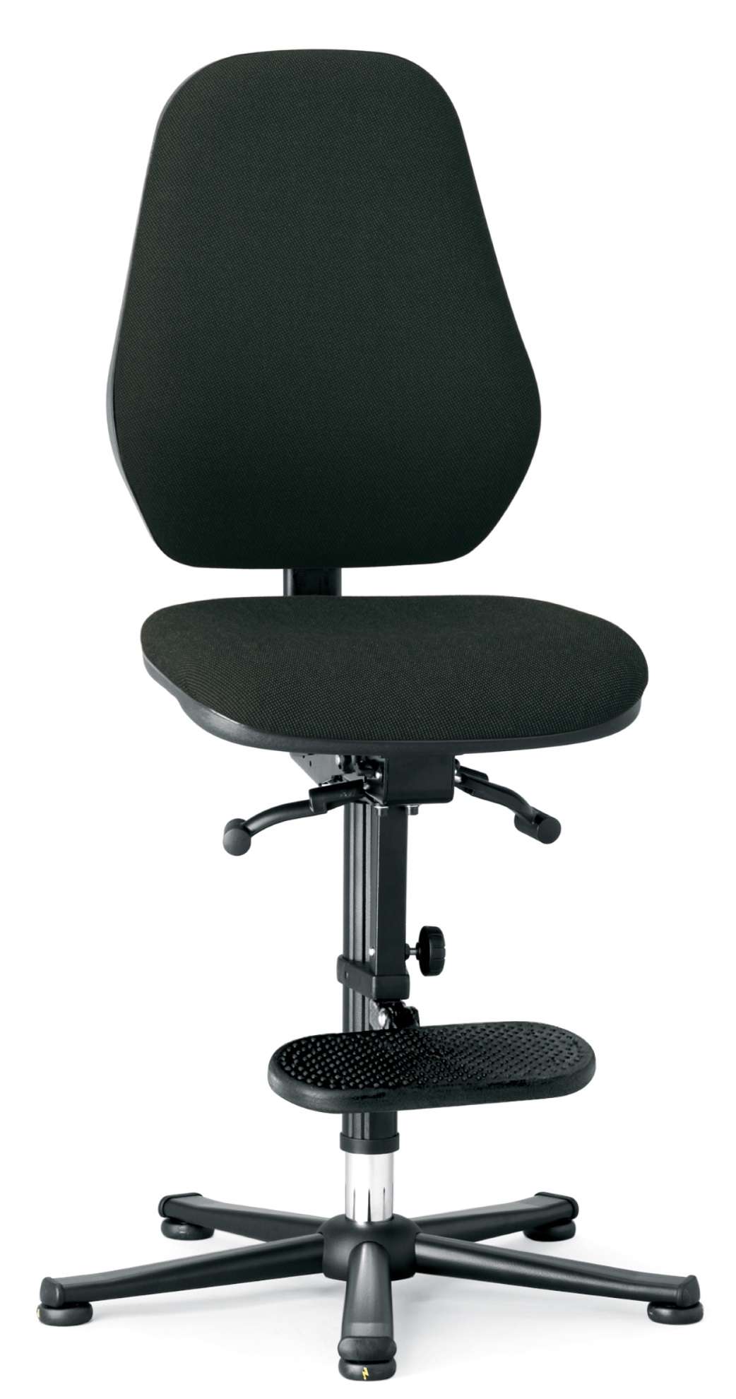 Bimos werkstoel ESD Basic 9156E-ESD 9801 zwart Duotec | www.bureaustoel.nl