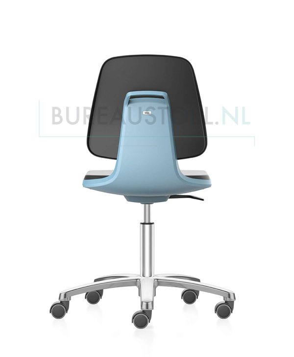 werkstoel-bimos-labsit-9123-blauw-pur-achterzijde | www.bureaustoel.nl