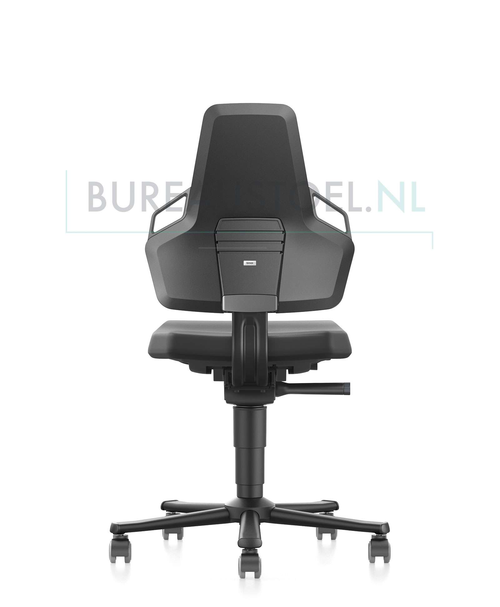 werkstoel-bimos-nexxit-9033-grijze-handgrepen-achter-aanzicht | www.bureaustoel.nl