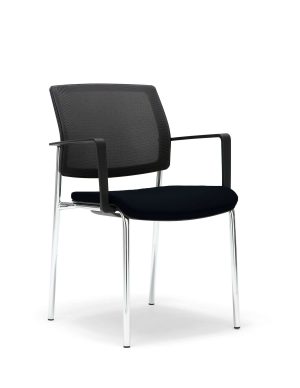 Gispen bezoekersstoel Zinn model B4 4-pts fr
