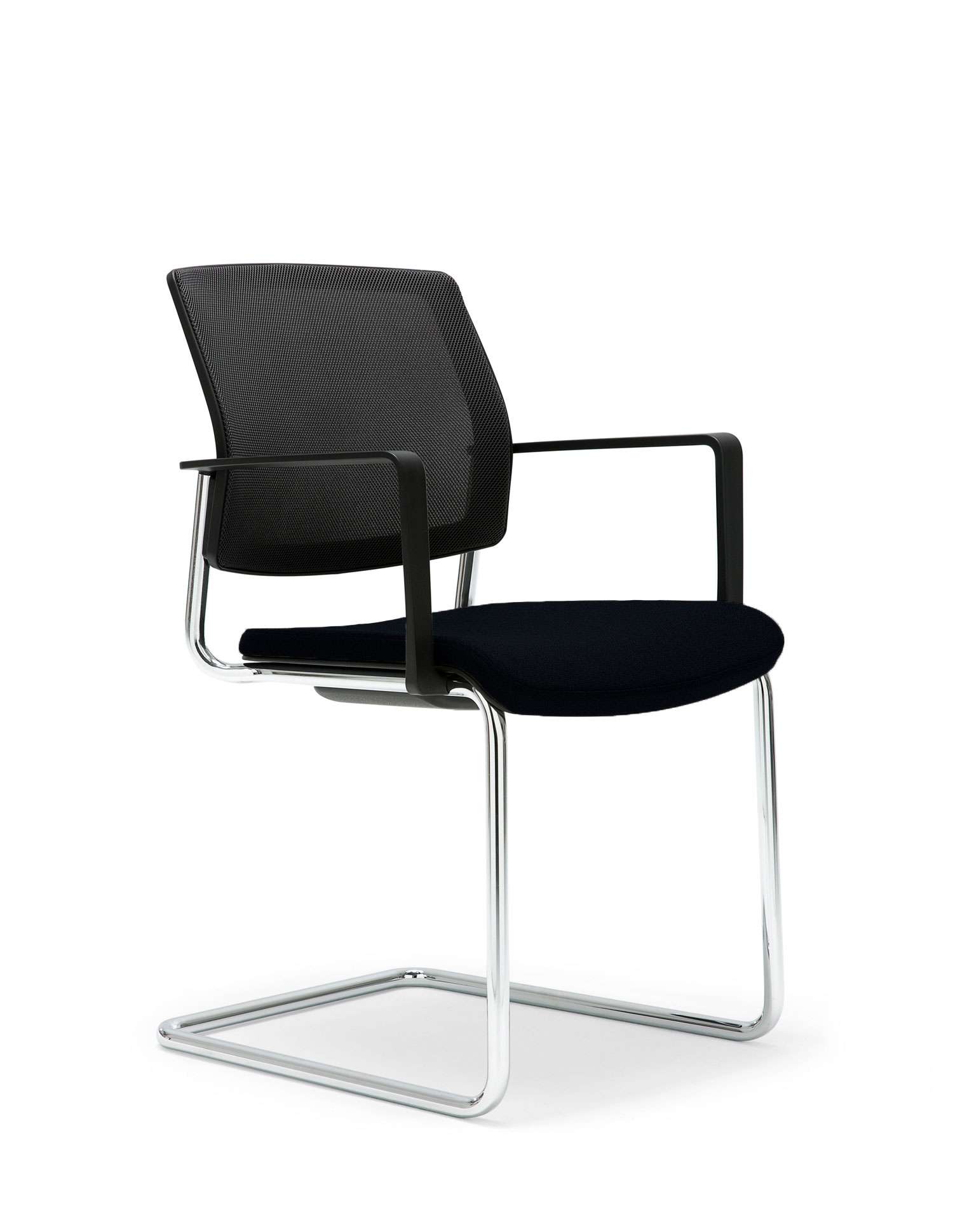 gispen-zinn-bezoekersstoel-sledeframe-zijaanzicht