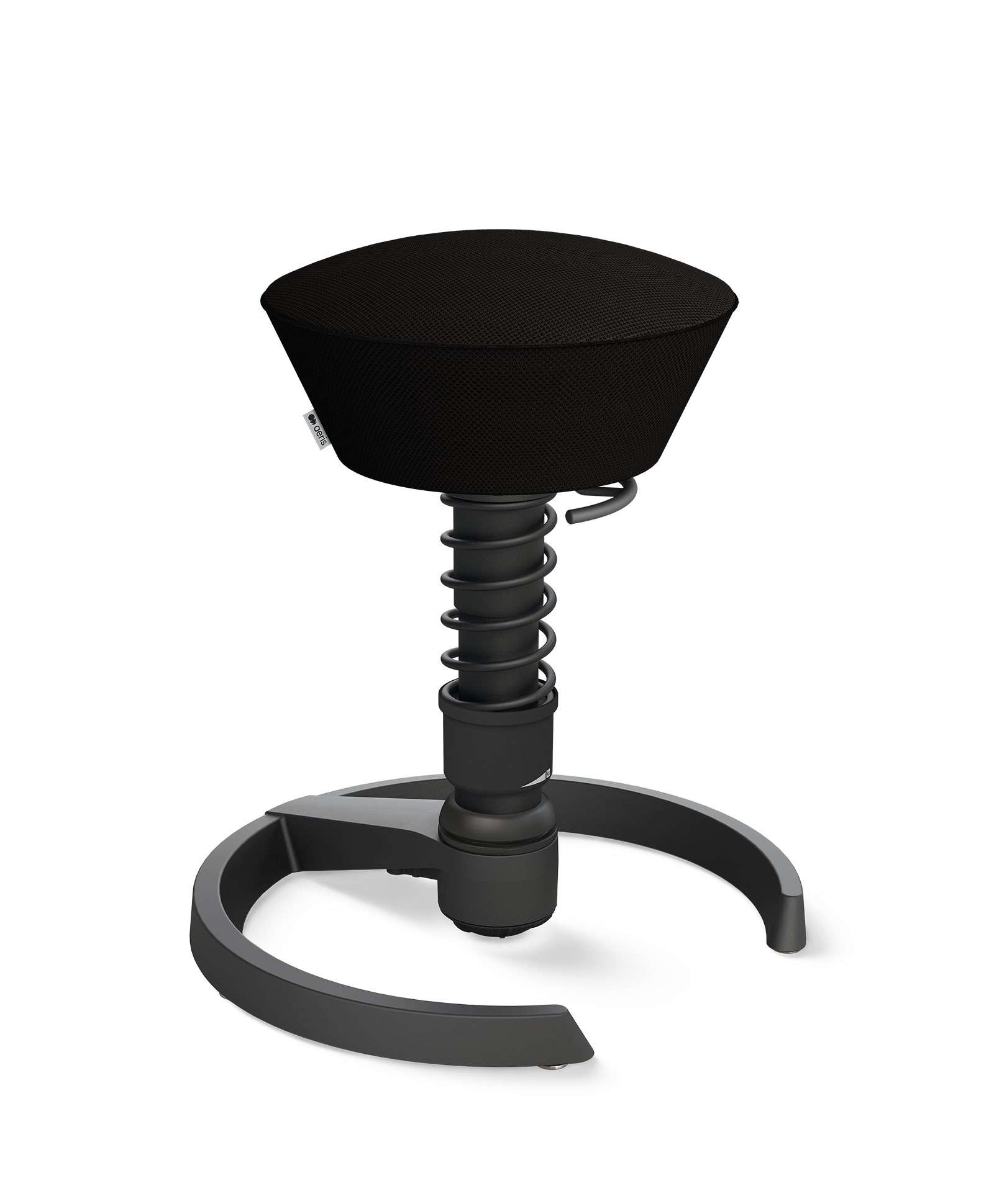 Aeris Swopper 101 Onderstel Zwart op glijders Mesh Runner RN Zwart 01 Standaard Veer zwart | www.bureaustoel.nl