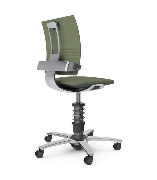 Aeris 3Dee Dynamische bureaustoel 930 Onderstel Gepolijst Microvezel Comfort CM Groen 05 Standaard Veer gepolijst | www.bureaustoel.nl