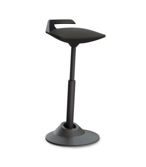 Aeris Muvman Zit-Stahulp 311 Kunstleder Zwart AT Onderstel Zwart Standaard | www.bureaustoel.nl