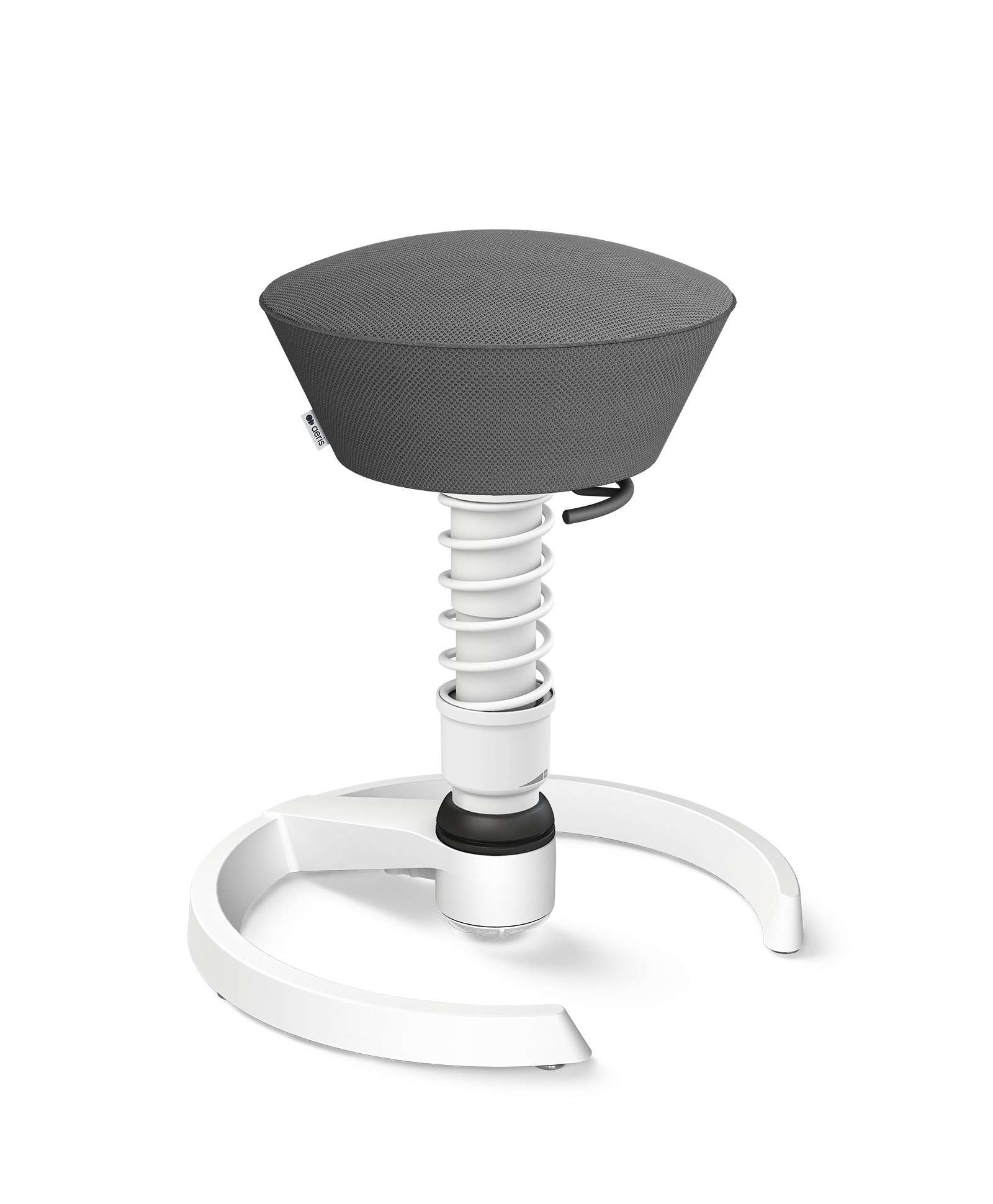 Aeris Swopper 101 Onderstel Wit op glijders Mesh Runner RN Grijs 02 Standaard Veer wit | www.bureaustoel.nl