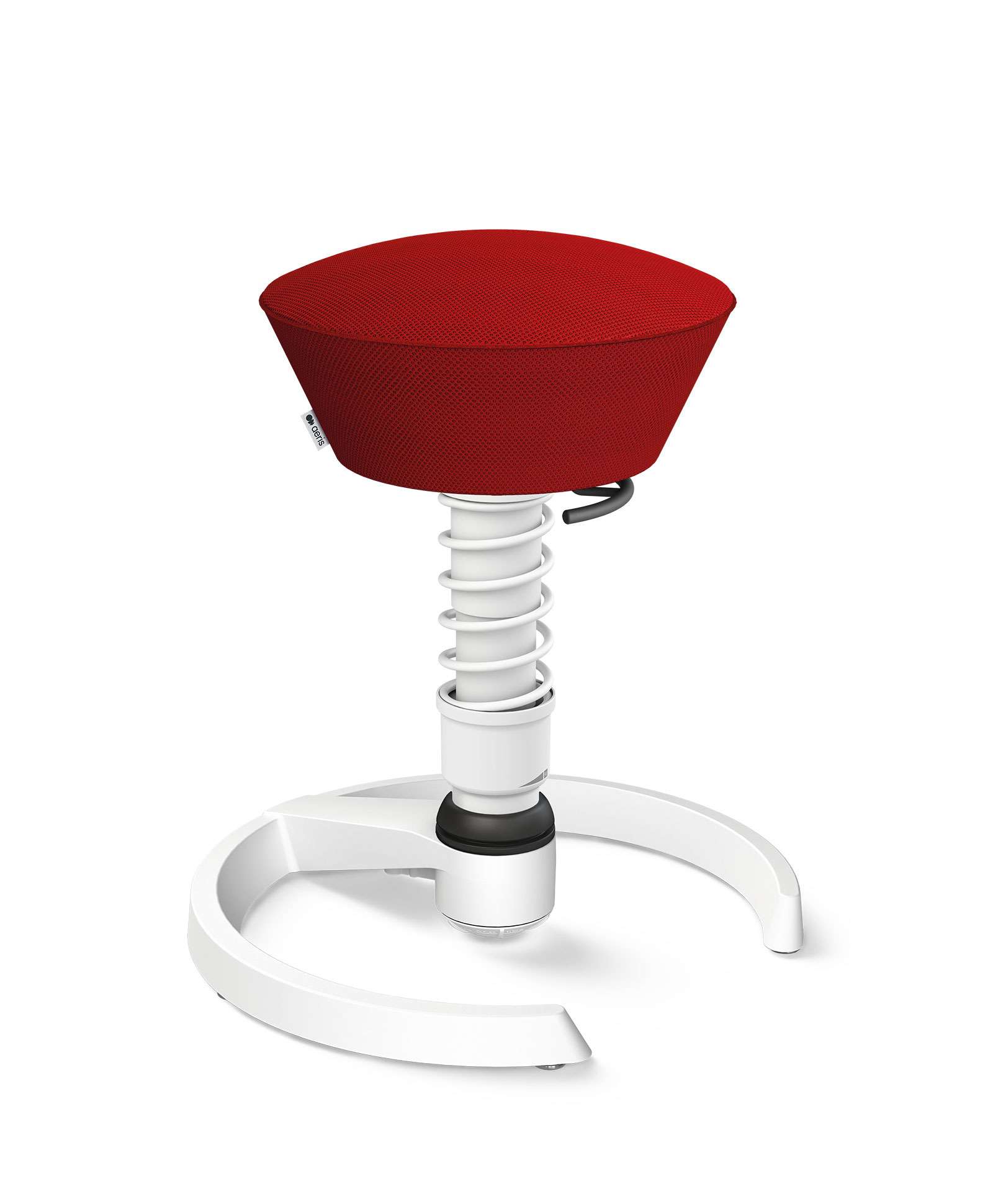 Aeris Swopper 101 Onderstel Wit op glijders Mesh Runner RN Rood 03 Standaard Veer wit | www.bureaustoel.nl