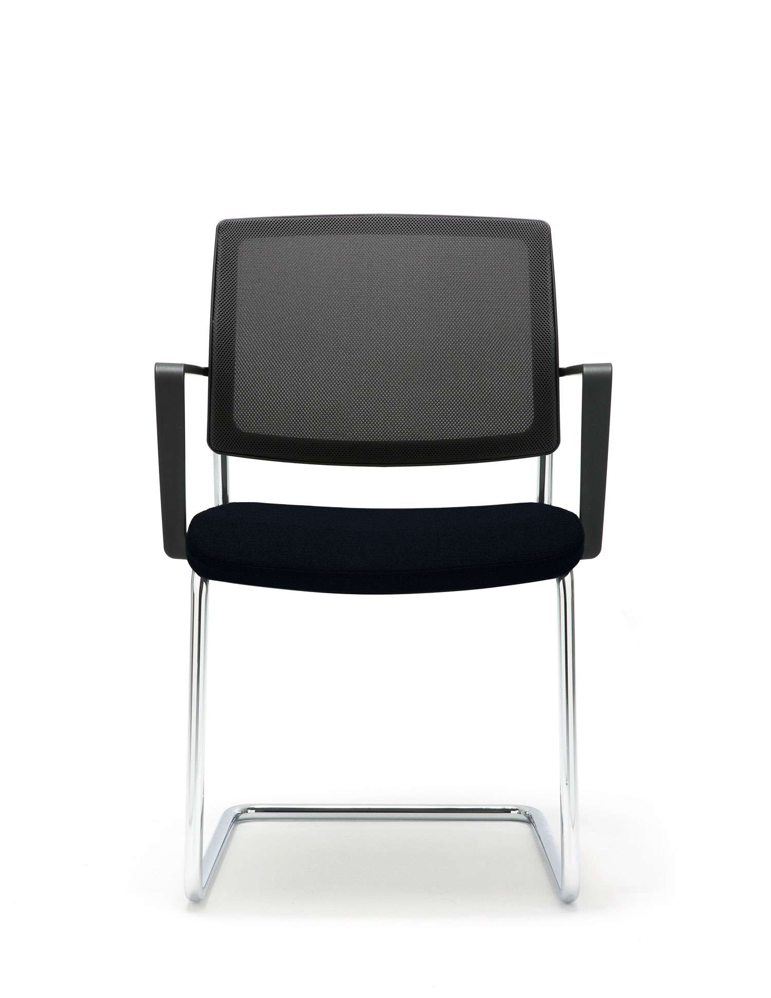 gispen-zinn-bezoekersstoel-b4-sledeframe-vooraanzicht | www.bureaustoel.nl