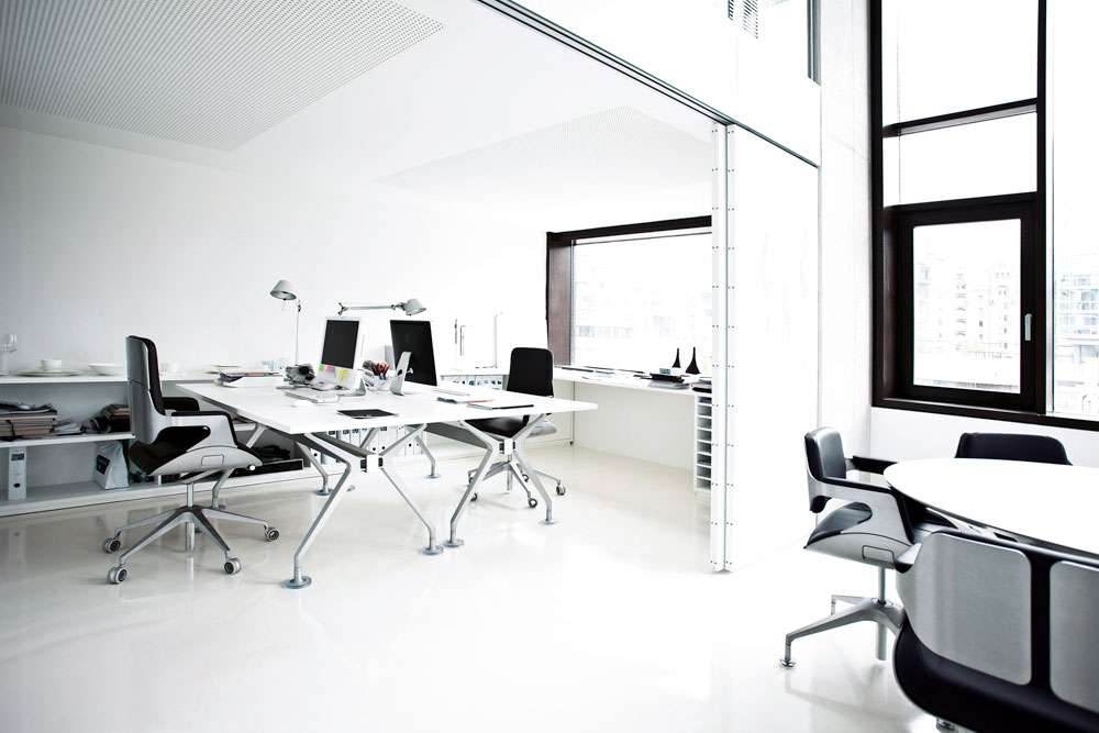 Interstuhl Silver Bureaustoel Vergaderstoel leder geborsteld | www.bureaustoel.nl