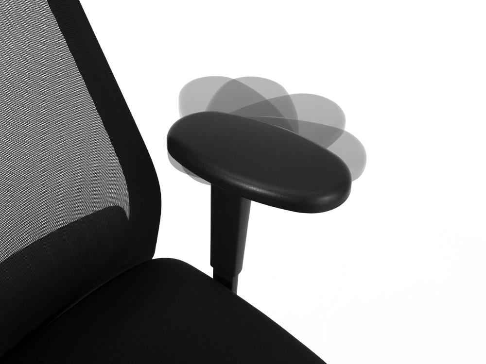 Interstuhl EVERYis1 EV216 ERA ER01 Zwart met NPR-1813 armsteun | www.bureaustoel.nl