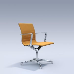 ICF UNA 708-CRB Mini Chrome Yellow 28H | www.bureaustoel.nl