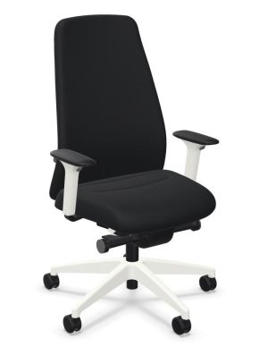 Interstuhl EVERYis1 EV117 Wit frame ERA ER01 Zwart | www.bureaustoel.nl