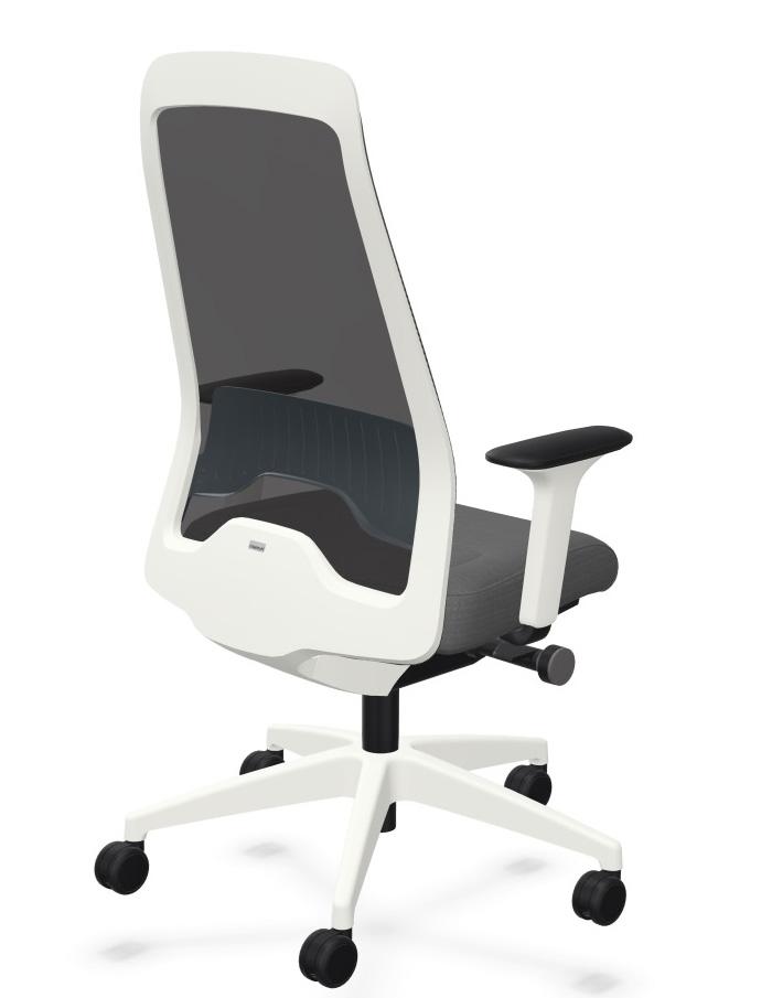 Interstuhl EVERYis1 EV217 Wit frame ERA ER05 Bruin | www.bureaustoel.nl