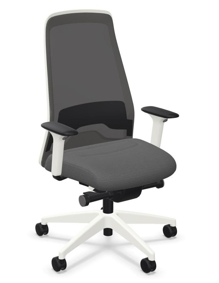 Interstuhl EVERYis1 EV217 Wit frame ERA ER05 Bruin | www.bureaustoel.nl