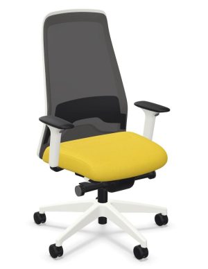 Interstuhl EVERYis1 EV217 Wit frame ERA ER06 Geel | www.bureaustoel.nl