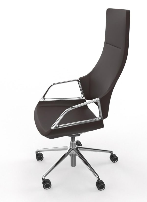 Wilkhahn Graph 302-8 aluminium verchroomd op wielen