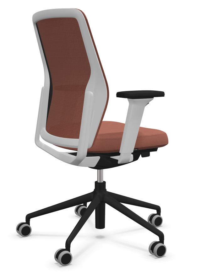 ICF DuoChair Edge DCE413VPXB Antique Pink melange 08T-08R | www.bureaustoel.nl