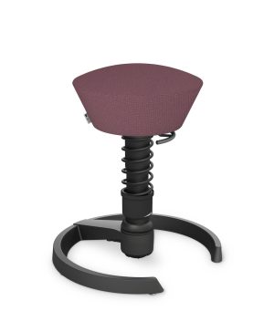 Aeris Swopper 101 Onderstel Zwart op glijders Cura Lichtpaars CU09 STBK | www.bureaustoel.nl