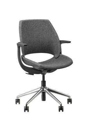 Bèta Be Hybrid 7432 Donkergrijs gepolijst | www.bureaustoel.nl