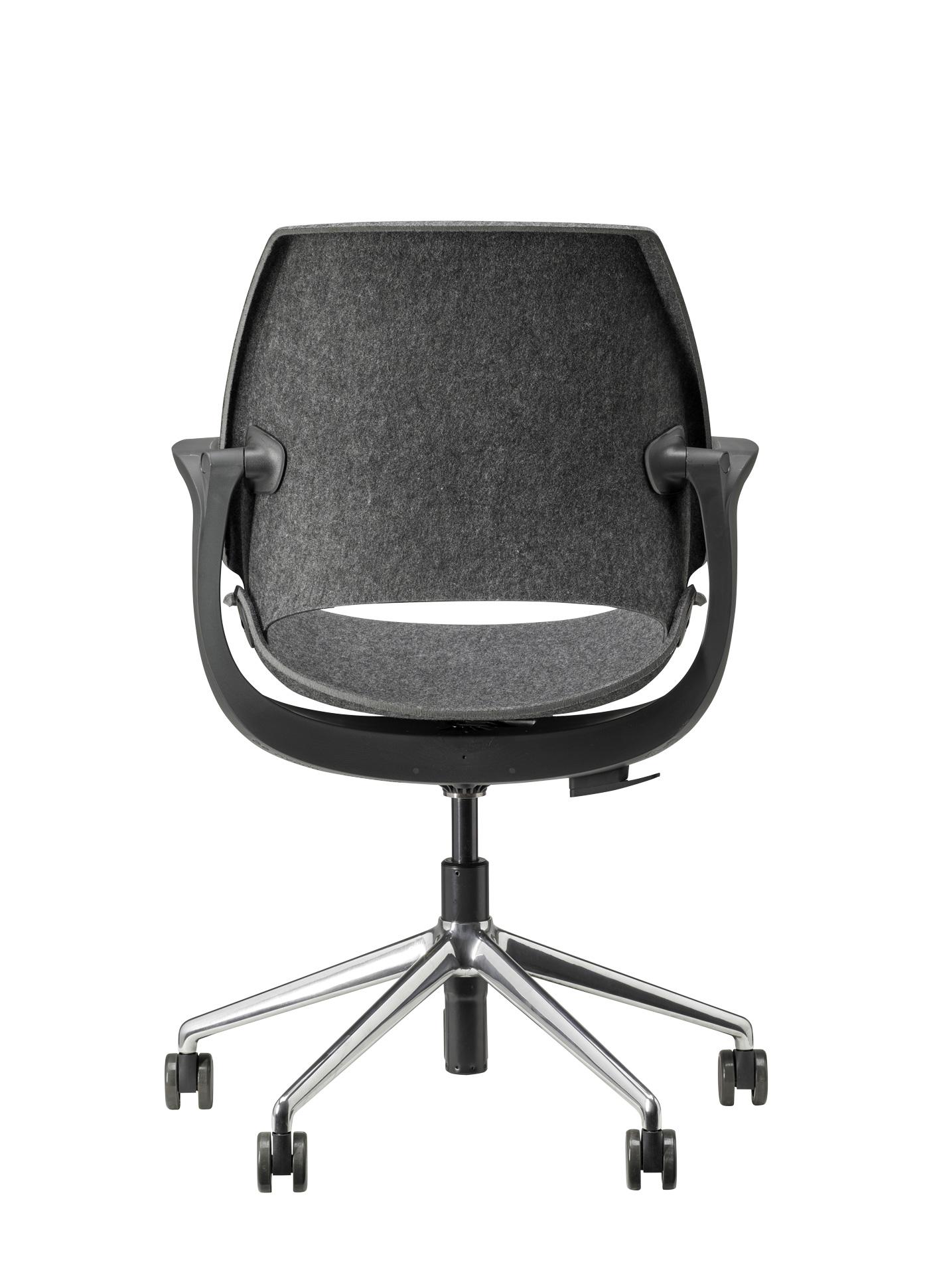 Bèta Be Hybrid 7432 Donkergrijs gepolijst | www.bureaustoel.nl