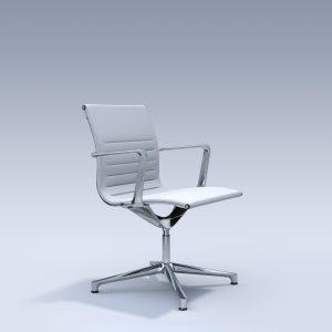 ICF_UNA_708LC_SotegaC509_White_Chroom_voorzijde | www.bureaustoel.nl