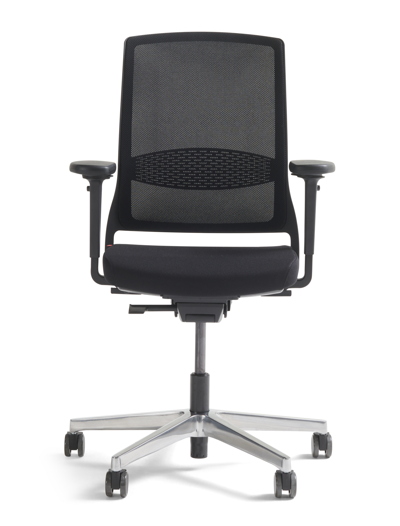 Gispen bureaustoel Zinn 2.0 NPR Autofit YS009 zwart Chroom voetkruis | www.bureaustoel.nl