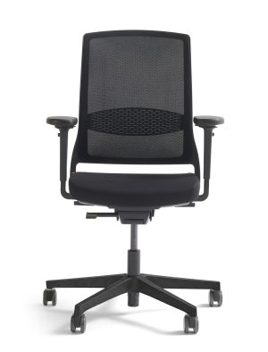 Gispen bureaustoel Zinn 2.0 NPR Autofit YS009 zwart Zwart voetkruis | www.bureaustoel.nl