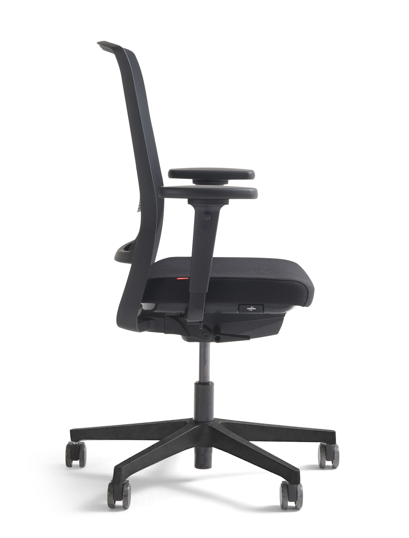 Gispen bureaustoel Zinn 2.0 NPR Autofit YS009 zwart Zwart voetkruis | www.bureaustoel.nl