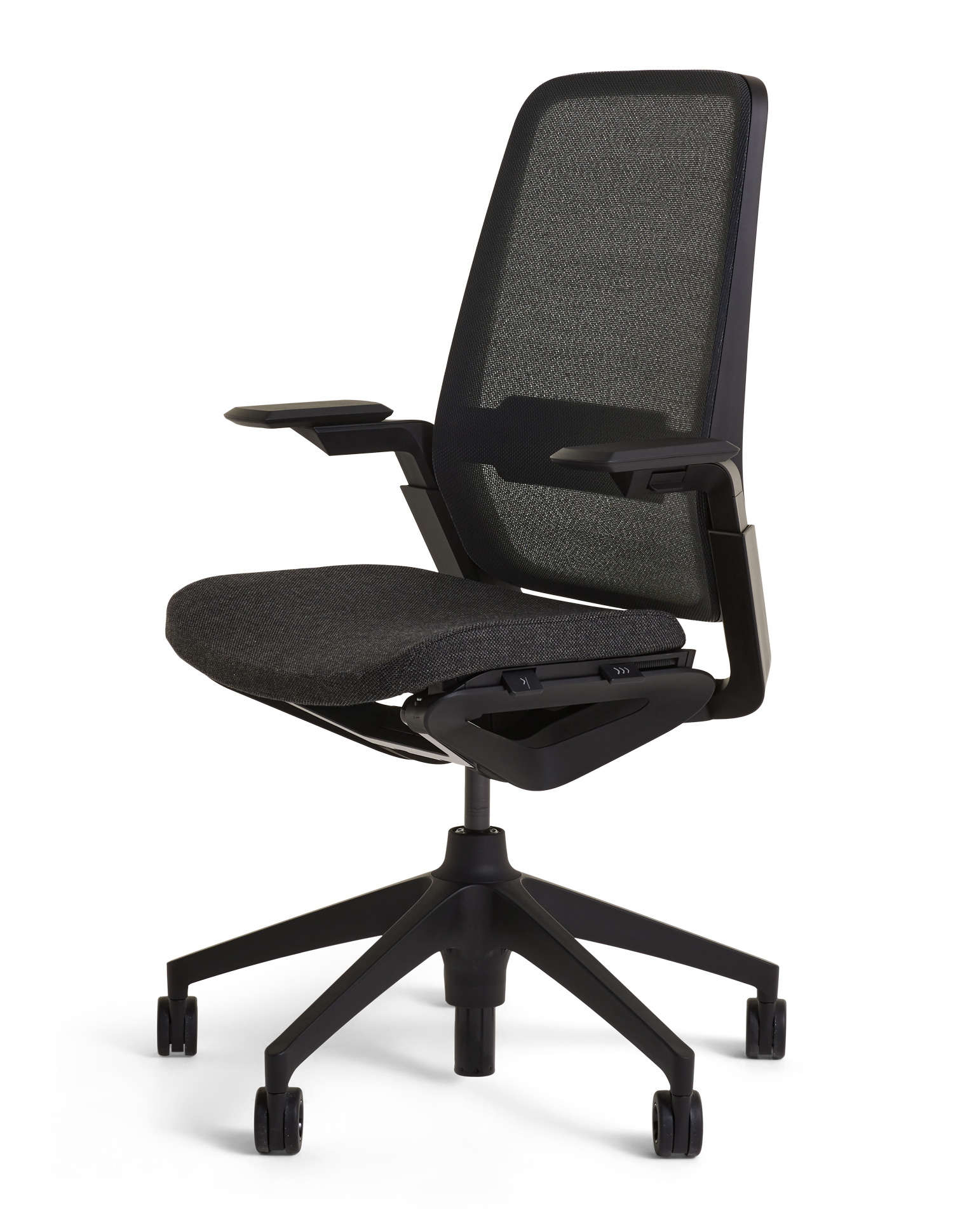 Ahrend Remode Type AxNPR Black Edition Gestoffeerde zitting Netweave rugleuning | www.bureaustoel.nl