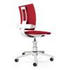 Aeris 3Dee Dynamische bureaustoel 932 Onderstel Wit Microvezel Comfort CM Rood 03 Standaard Veer wit | www.bureaustoel.nl