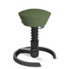 Aeris Swopper 101 Onderstel Zwart op glijders Microvezel Comfort CM Groen 05 Standaard Veer zwart | www.bureaustoel.nl